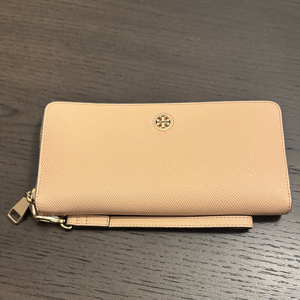 Tory Burch Zip Wallet with Wrist Strap